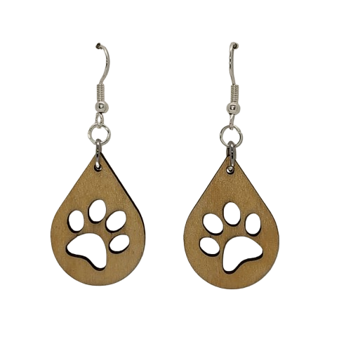 Paw Print Earrings