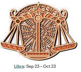 Libra Zodiac – Balanced Beauty in Wooden Layers